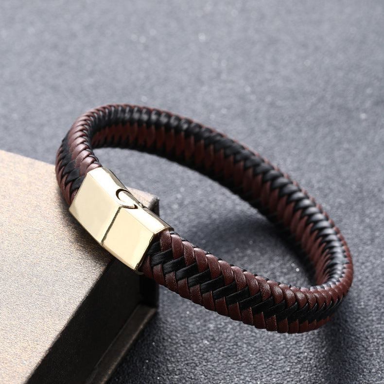 Valor – Geflochtenes Lederarmband