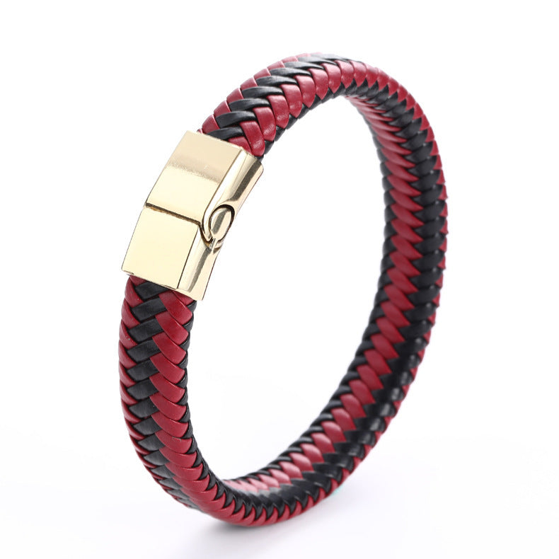 Valor – Geflochtenes Lederarmband