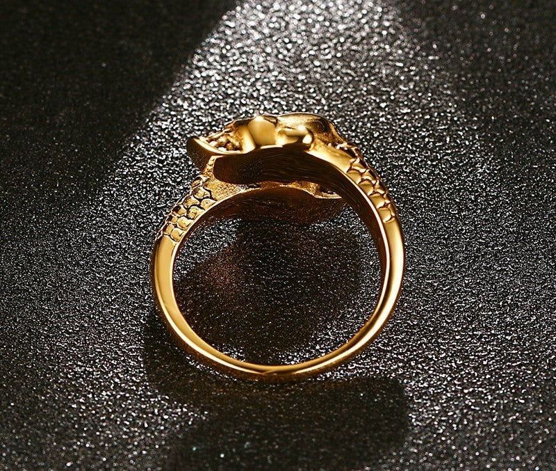 Inferno – Totenkopf-Ring aus Edelstahl