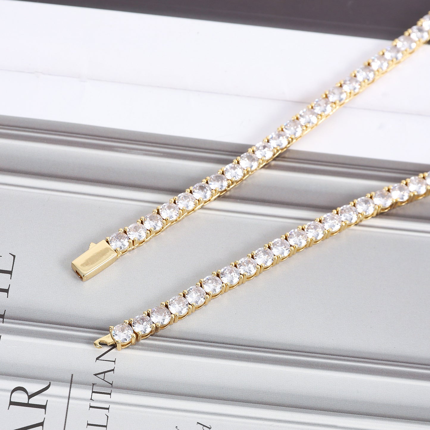Aurel – Tennis Chain mit Zirkonia (4 mm)
