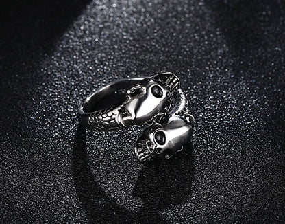 Inferno – Totenkopf-Ring aus Edelstahl