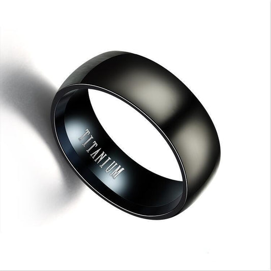 Obsidian – Schwarzer Edelstahlring