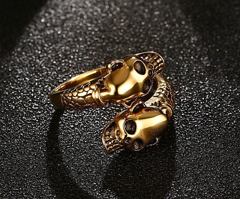 Inferno – Totenkopf-Ring aus Edelstahl