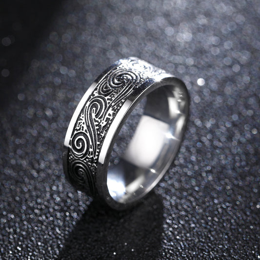Ragnar - Titan Ring mit antiker Gravur