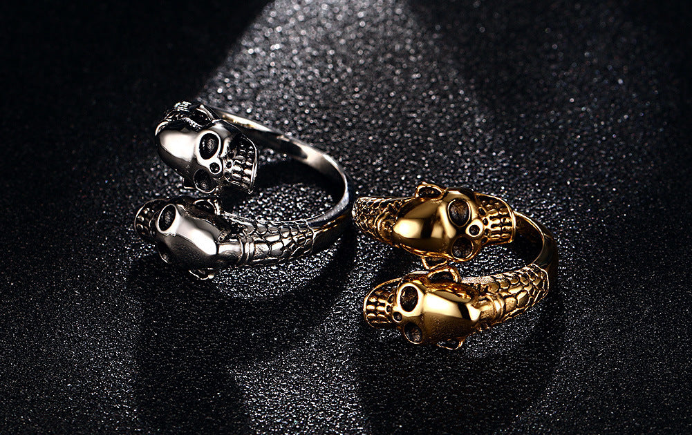 Inferno – Totenkopf-Ring aus Edelstahl