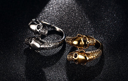 Inferno – Totenkopf-Ring aus Edelstahl