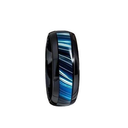 Steele – Schwarzer Edelstahlring (8 mm)