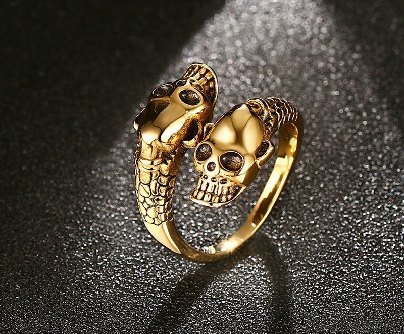 Inferno – Totenkopf-Ring aus Edelstahl