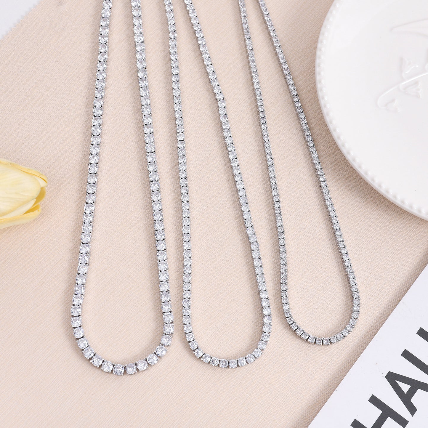 Aurel – Tennis Chain mit Zirkonia (4 mm)